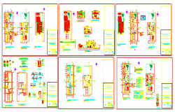contemporary house two levels design drawing 