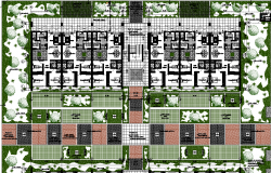 general plan and landscaping of a town