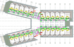 hotel duct plan dwg file 