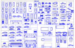 vehicle Blocks dwg file