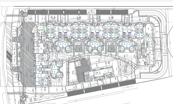 High-Rise Residential Landscape Master Plan AutoCAD Apartment Layout