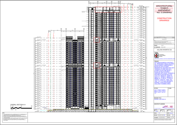 Modern Commercial Building AutoCAD DWG Section And Floor Layout