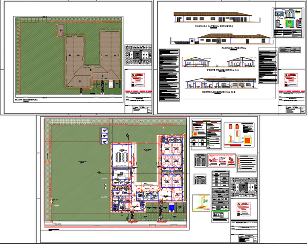 Educational Building Fire and Safety Layout Plan With GLP System