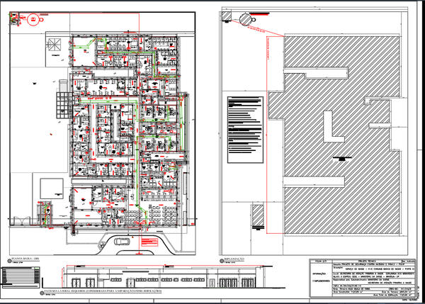 Health Center Fire Safety And Emergency Evacuation Layout Plan
