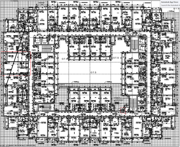 High Rise Studio Apartment Floor Plan With Balcony and Kitchenette