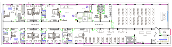 Banquet Hall Layout Plan with Reception Kitchen Service Rooms