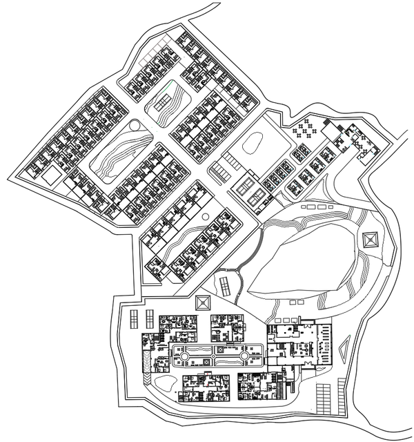 Residential Township Master Plan 1BHK to 2BHK Units and Amenities