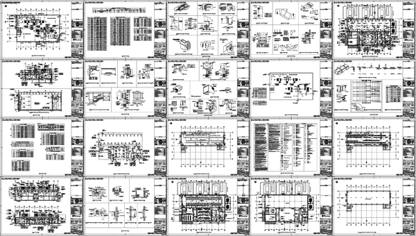 Industrial Facility Construction Detail Drawings Using AutoCAD