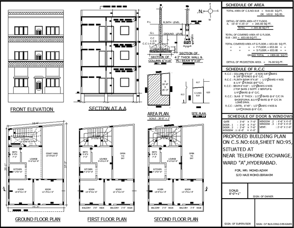 Residential AutoCAD Drawing Plan with 10x11 and 13x11 Room Layouts