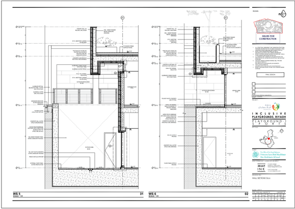 Building Wall Section Drawing With Floor Levels And Construction Layer