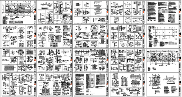 Comprehensive Structural Steel Connection Details AutoCAD Drawing Set