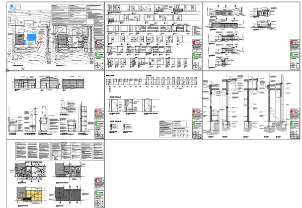 Modular Site Office Building Plan With Sections Elevations And Details