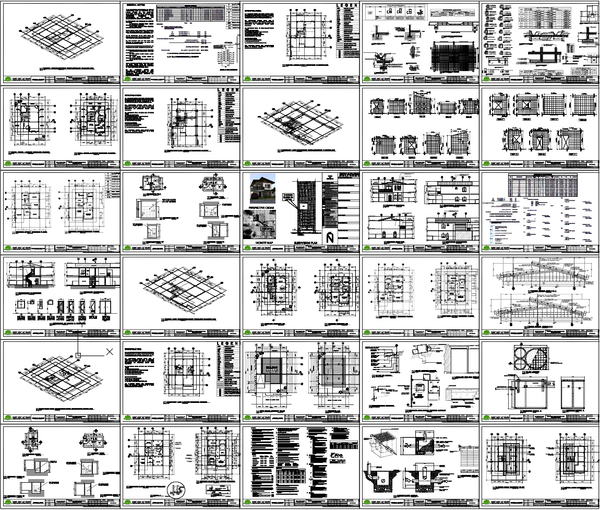 Residential Structural Reinforcement AutoCAD Set with Footing Plans