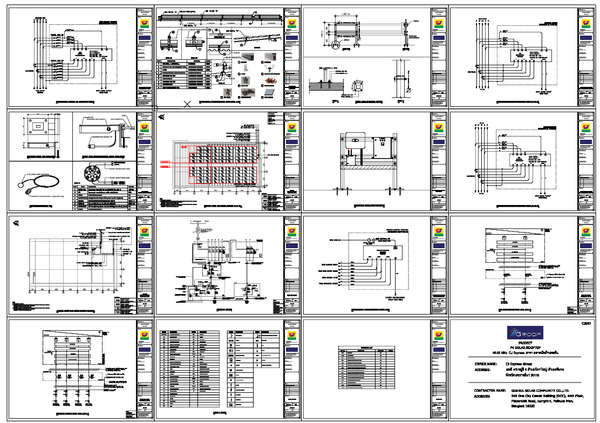 Solar Rooftop Electrical Layout With Panel Wiring And Inverter Details