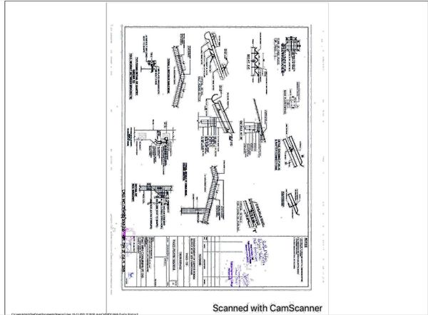 Structural Construction with Beam Sections, Canopy, and Gutter Details