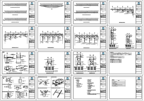 Structural Steel Framing Drawing With Beam Column Elevation DWG