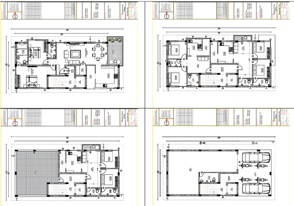 60x30 Feet Residential House Floor Plan with Terrace and Parking
