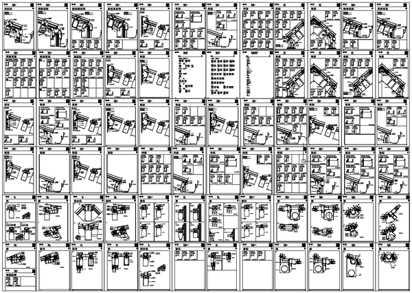 Detailed AutoCAD Plumbing and Drainage System Plans with Measurements