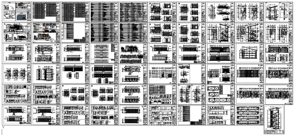 Educational Campus Architectural Plan Drawing Set with Detailed