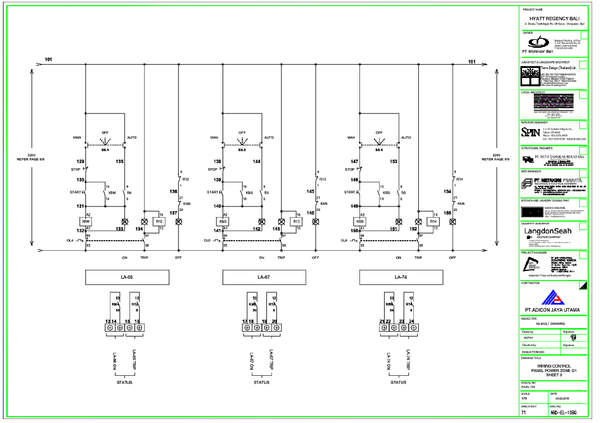 Electrical Wiring Control Diagram for Building Power Distribution plan