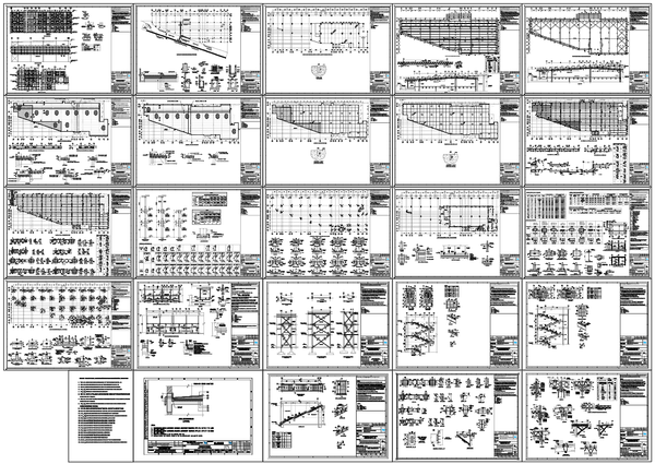 Industrial Building Structural Steel and RCC Detailing AutoCAD Drawing