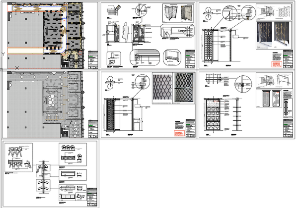 Interior Design and Layout with Structural Details – AutoCAD Drawing