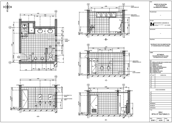 Suspended False Ceiling Construction Details Drawing With Sizes