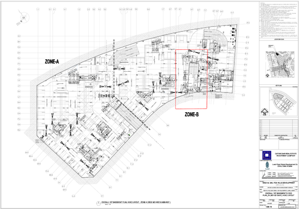 Commercial Basement HVAC Plan 1:200 Parking Layout DWG Drawing