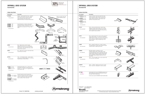 Drywall Grid System Accessories Layout AutoCAD DWG for Ceiling Work