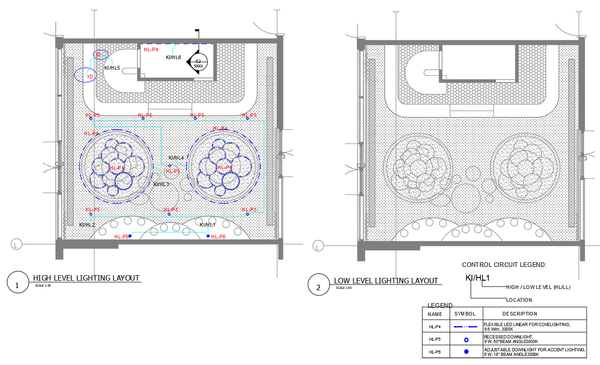 Kids Play Area Lighting Layout 1:50 Scale DWG Drawing Plan File