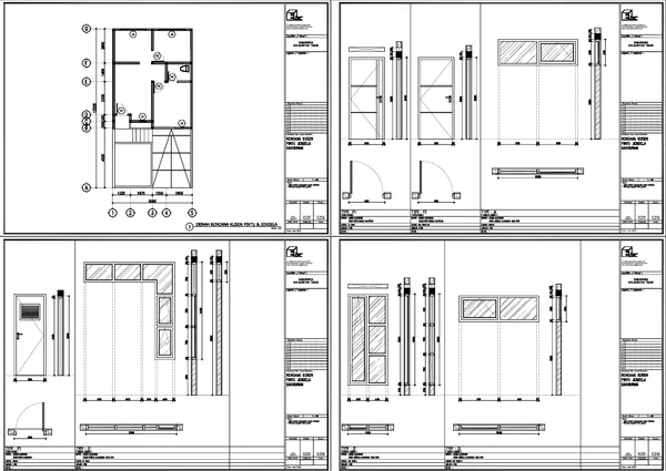 Aluminium Door Window Detail 900 800 Size Glass DWG Plan files