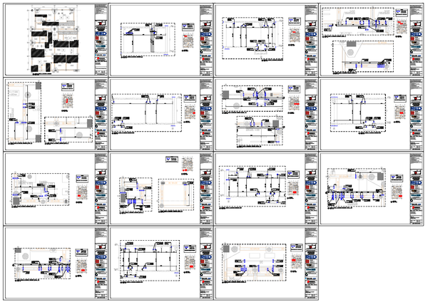 Basement Layout Sleeve and Blockout Area AutoCAD DWG Plan layout