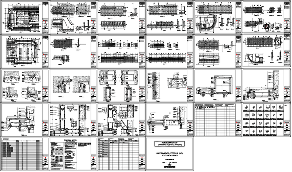 Hospital Aluminum Section Facade Frame CAD Drawing DWG Files