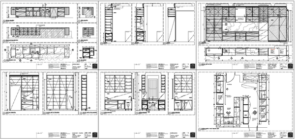Interior Restaurant Kitchen Layout Elevation Section Detail Plan