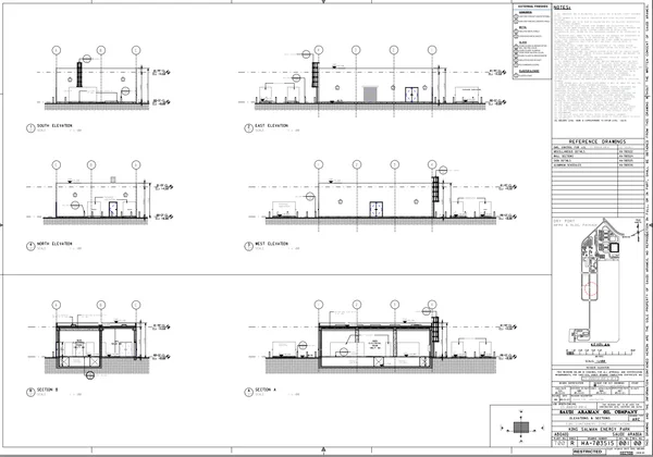 Oil Company Substation 4600 Level 150 Generator DWG Plan layout