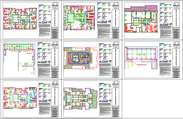 Residential Apartment Floor Plan Layout Utility Detail Drawing