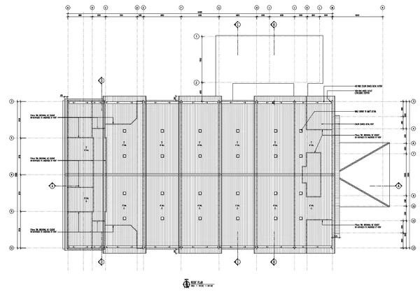 Ceiling Lights Layout DWG Roof Plan Grid 6000 Lighting Detail Plan