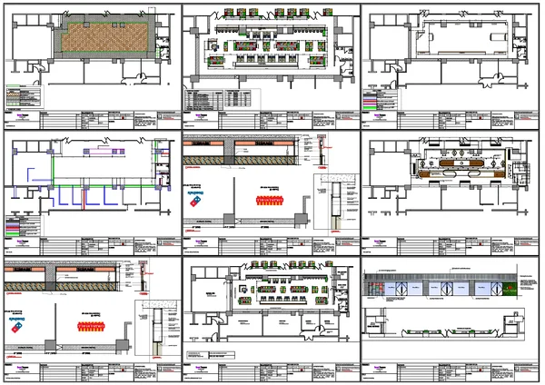 Food Forum Food Court Layout 1587sqft Seating Plan DWG Design