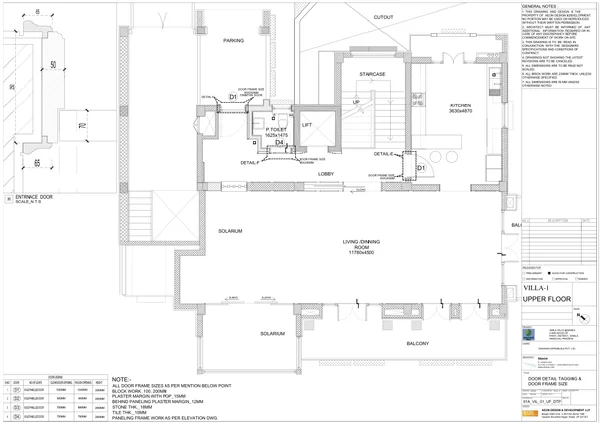 House Layout DWG Upper Floor Plan 11780x4500 Living Dining Room