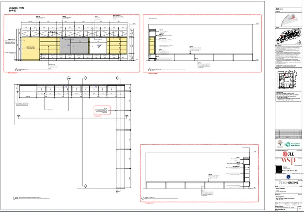 Kindergarten Teaching Storage Wall DWG With Bench Dimensions