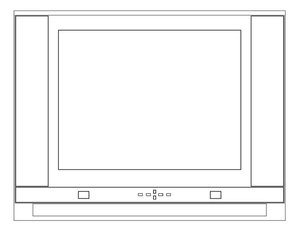 LED TV Unit Wall Panel DWG Elevation With Cabinet Dimensions