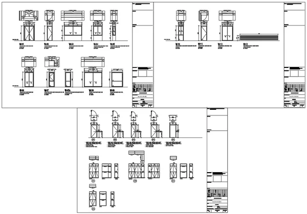 Aluminum Window Door Schedule DWG Residential Complex Design