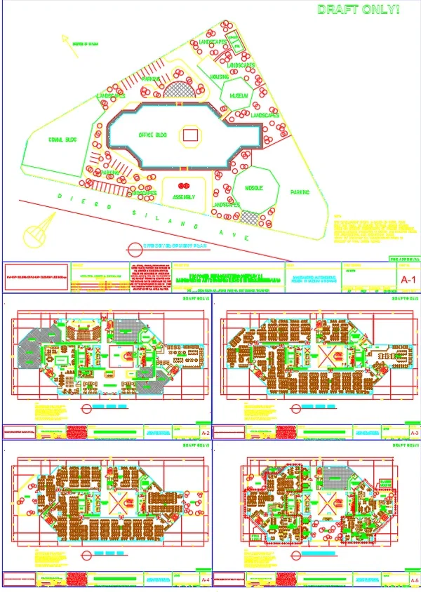 Commercial Ecommerce Hub Building AutoCAD DWG Floor Plan Design