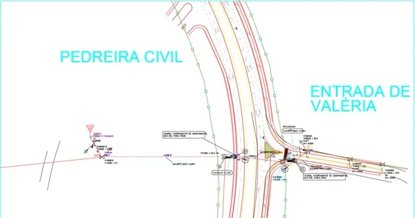 Road Electrical Utility Layout AutoCAD DWG Infrastructure Plan