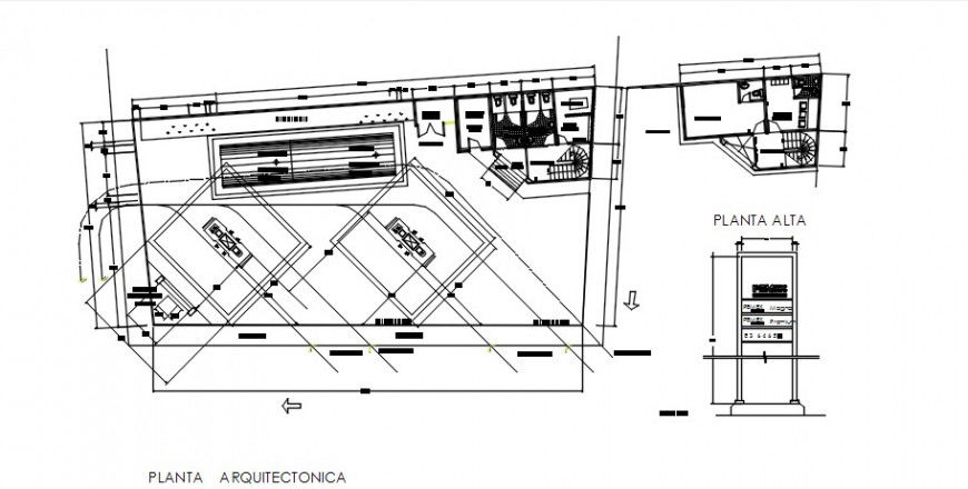  2 d cad drawing of City gas line station auto cad software