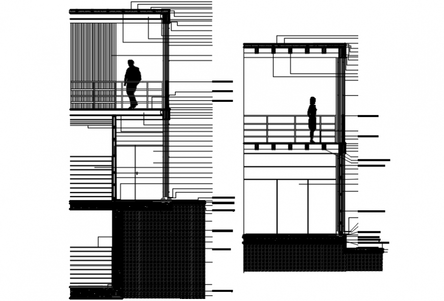 2 d cad drawing of hospital lift side area Auto Cad software