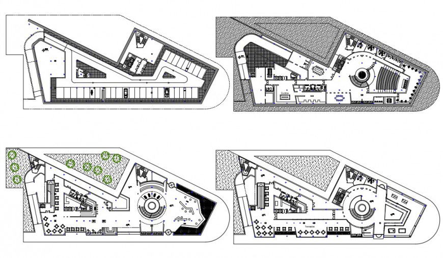 2d cad drawing of Albergo hotel autocad software
