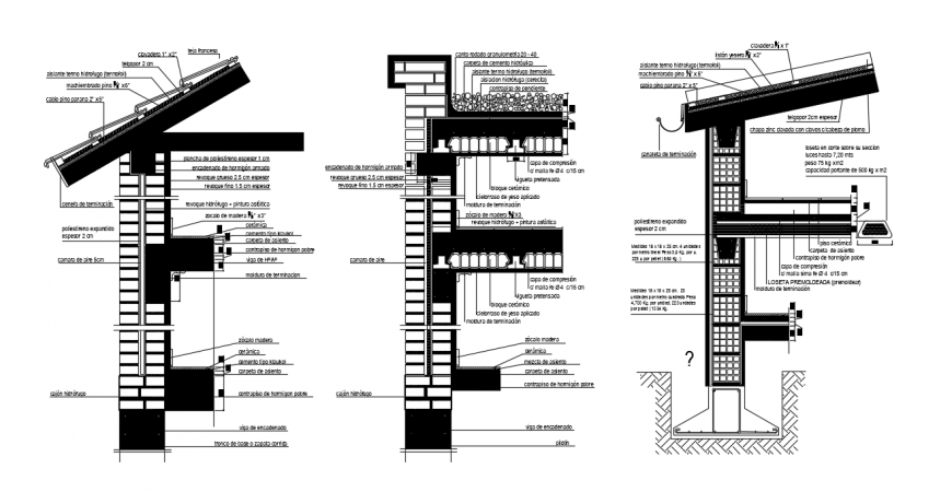 2d cad drawing of Constructive cuts autocad software