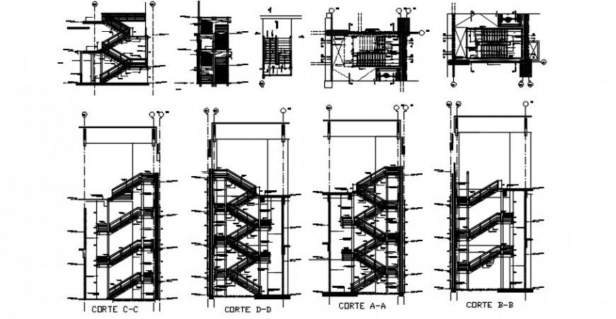 2d cad drawing of Escalator Metallica auto cad software