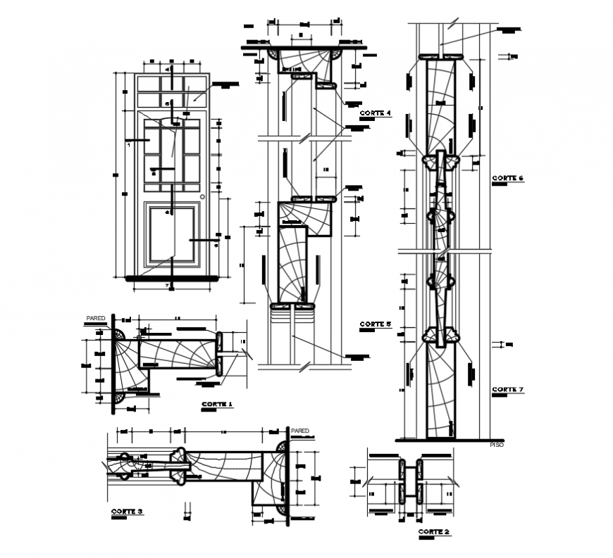 2d cad drawing of Extinction elevation autocad software